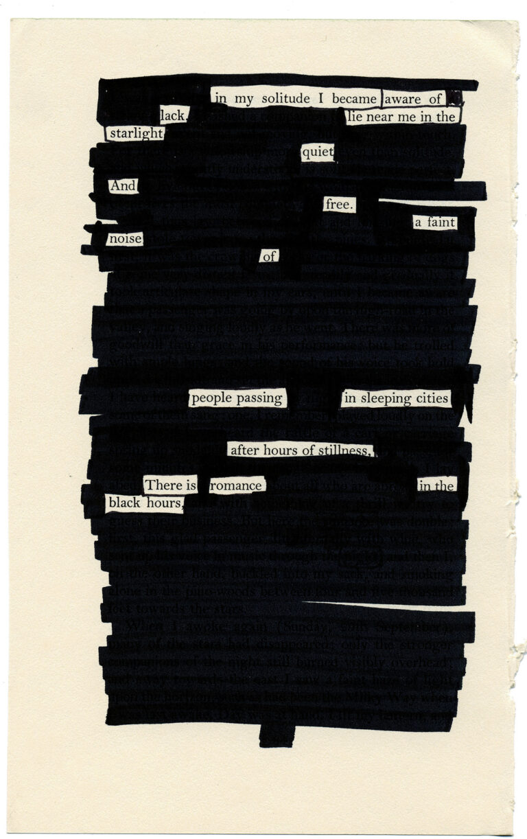 blackout poetry tyler knott gregson