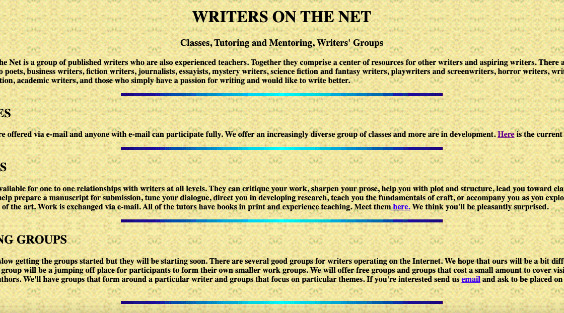 writers.com wayback machine